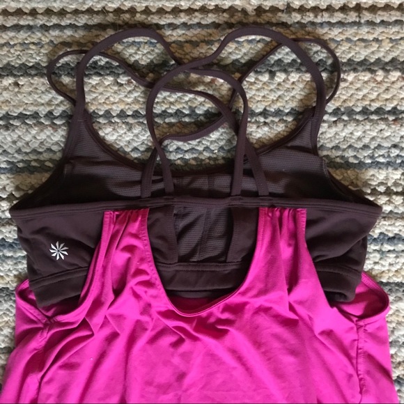 Athleta Hidden Agenda Berry Brown Tank - Picture 7 of 9